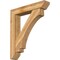 Ekena Millwork Imperial Slat Rough Sawn Bracket w/ Offset Brace, Western Red Cedar, 8"W x 42"D x 48"H BKT0806X42X48IMP06RWR - alternate 1